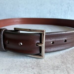 Allen Edmonds Mens Dress Belt Brown Leather Size 38 Made In America
